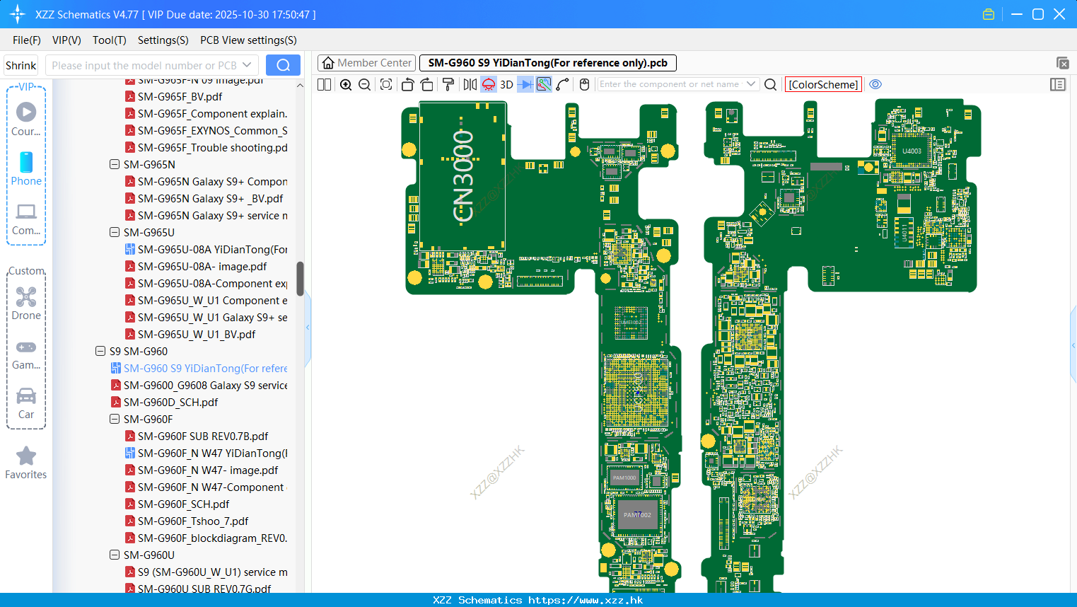 Samsung SM-G960 S9 bitmap(For Reference Only)